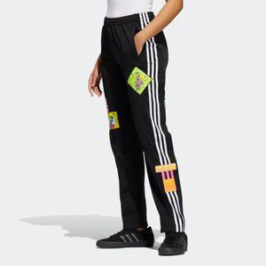 ADIDAS X Jeremy Scott Comic Patch Adibreak Three Stripe Side Snap Track Pants